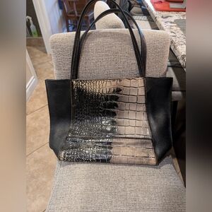 Botkier Soho Tote With Alligator Embossed Panels